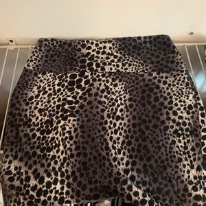 Leopard print skirt
